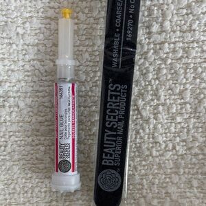Nail Glue and File Set - beauty secrets drip n clog proof